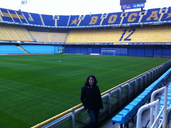 Katherine Quevedo at Boca Juniors Stadium
