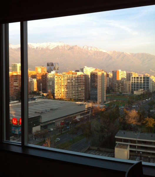 View from my Santiago hotel room