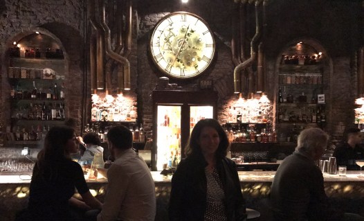 Katherine Quevedo in hidden steampunk bar